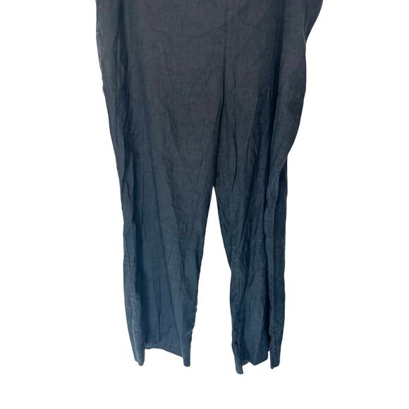 Talbots Black Basic Relaxed Langenlook Linen Blend Straight Leg Pants Size 18W - Picture 4 of 11